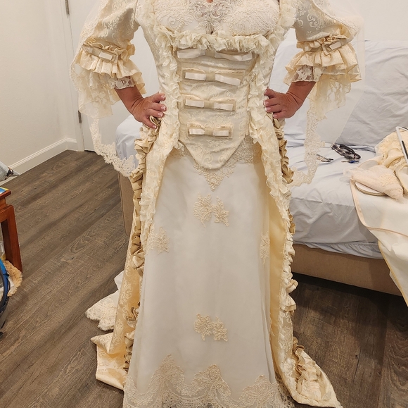 Burleska Marie Antoinette Costume Medieval Victorian lolita Wedding dress - Picture 9 of 16